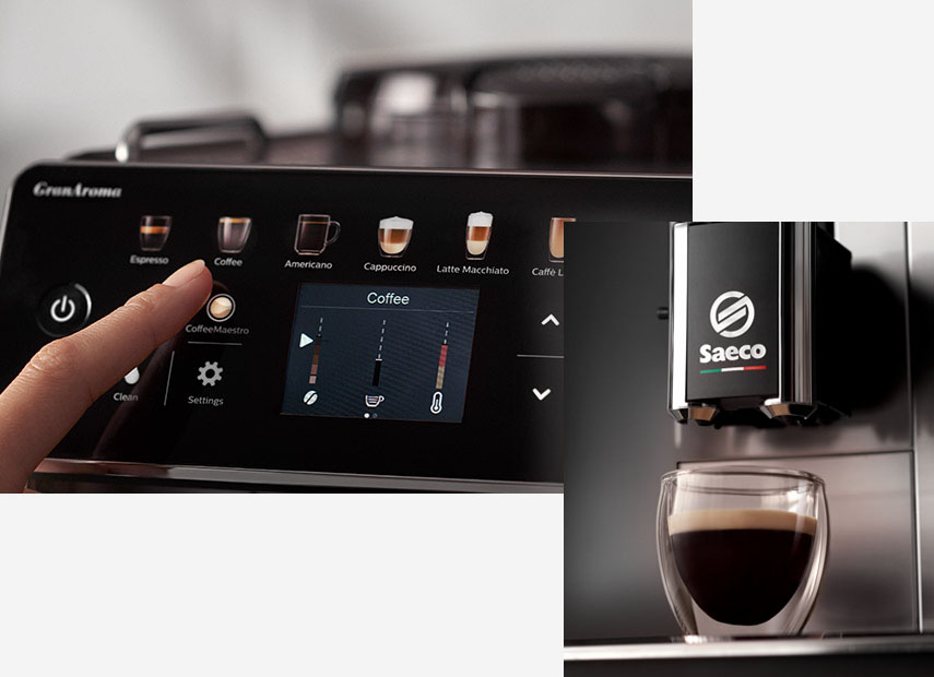 Coffee Equalizer™ pozwala ustawić moc napoju, objętość kawy i mleka, temperaturę oraz grubość mlecznej pianki Coffee Equalizer™ pozwala ustawić moc napoju, objętość kawy i mleka, temperaturę oraz grubość mlecznej pianki