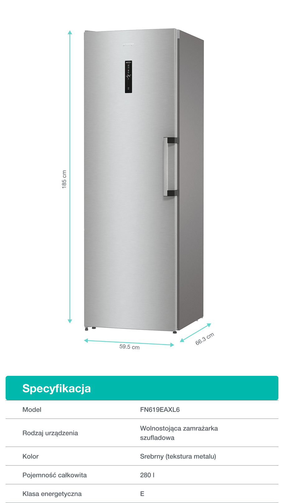 Image: Gorenje fridge FN619EAXL6 Gorenje fridge FN619EAXL6
