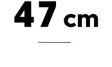 Głębokość ((47 cm)