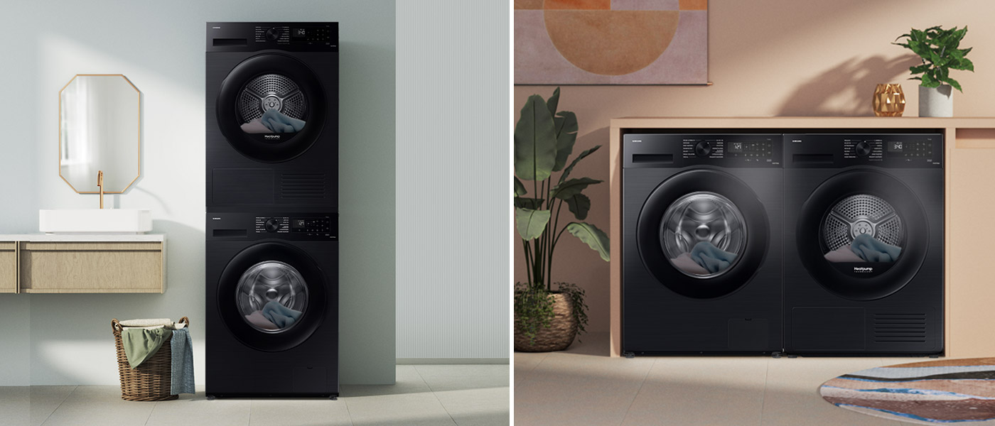Samsung WW90CGC04DAB w zestawie z suszarką Pralka Samsung Ecobubble Al Energy 9kg WW90CGC04DAB w zestawie z suszarką