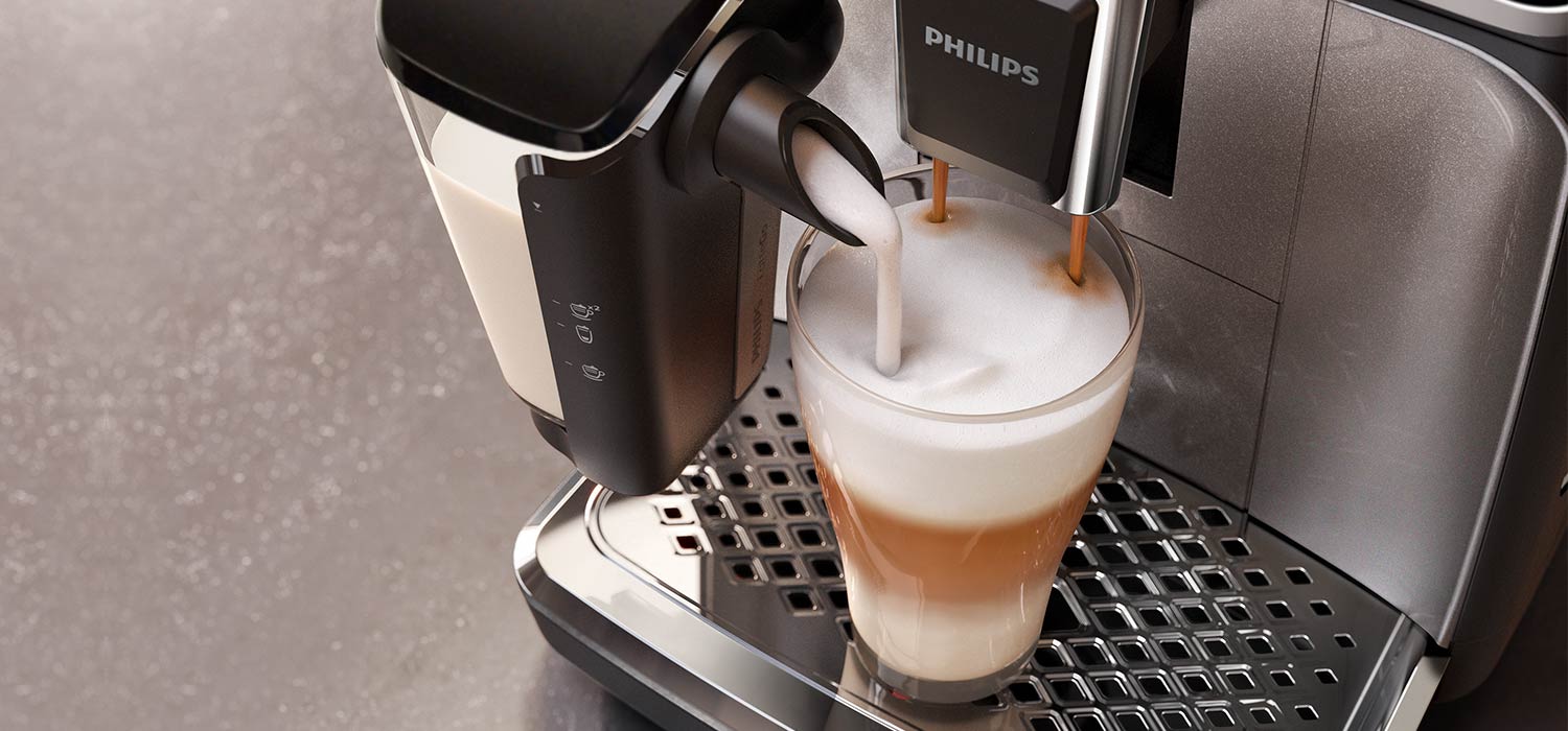System LatteGo pozwala uzyskać idealną mleczną piankę na powierzchni kawy System LatteGo pozwala uzyskać idealną mleczną piankę na powierzchni kawy