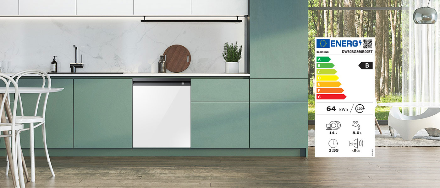 Energooszczędność zmywarki Zmywarka BeSpoke DW60BB890UAPET działająca energooszczędnie