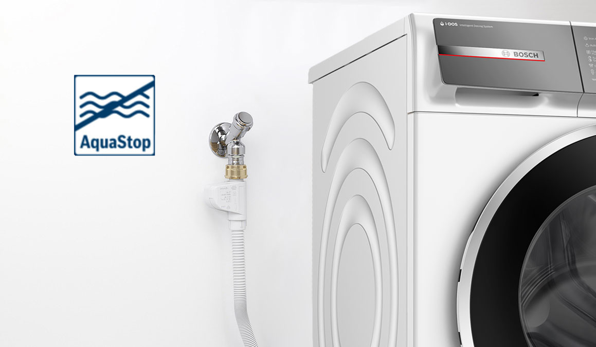 AquaStop - dożywotnia gwarancja ochrony przed zalaniem od Bosch.