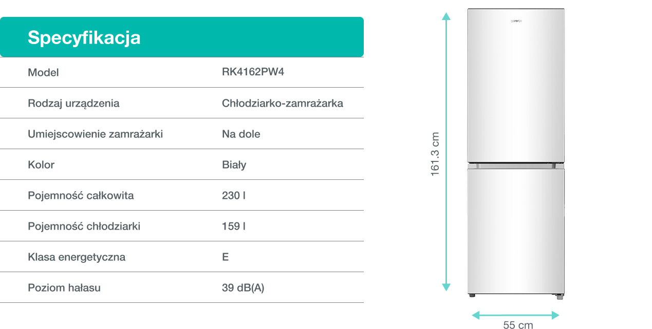 Image: Gorenje fridge RK4162PW4 Gorenje fridge RK4162PW4
