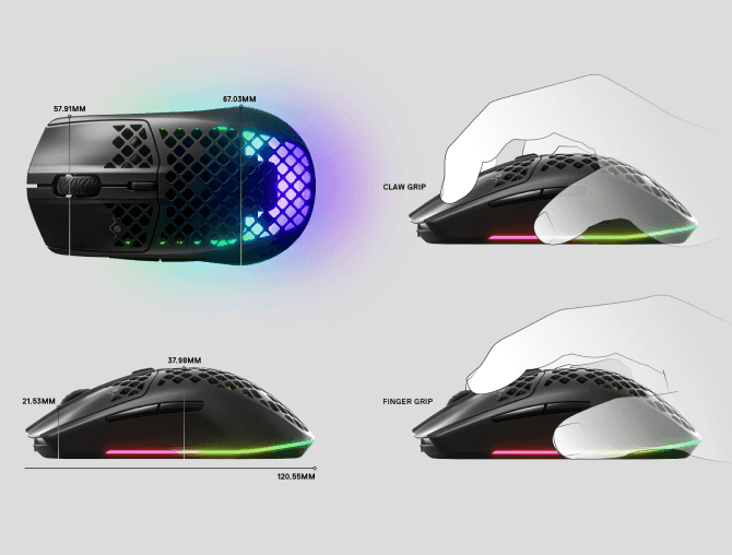 Image: SteelSeries Mouse Aerox 3 Wired SteelSeries Mouse Aerox 3 Wired