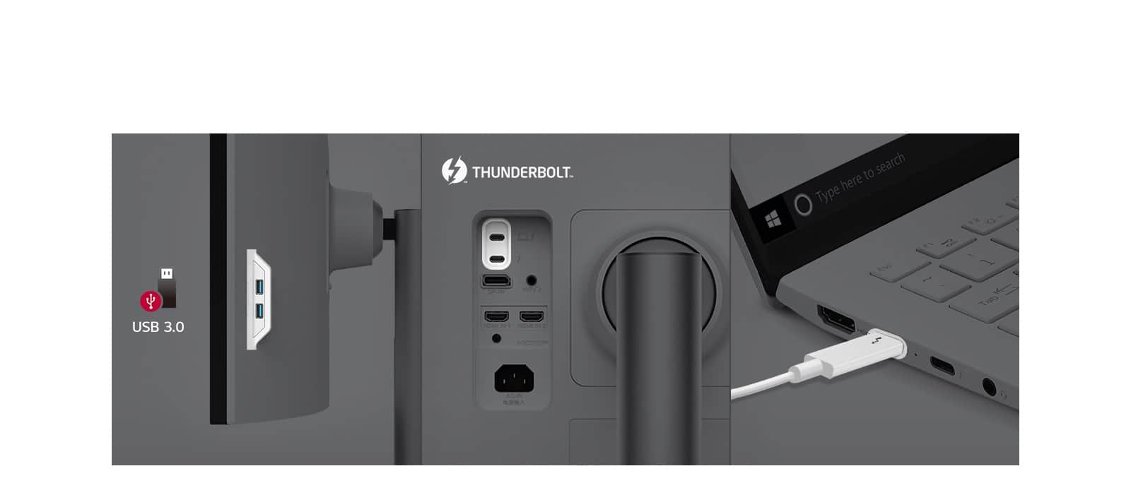 Port Thunderbolt™ 4 i inne ułatwiają obsługę i łączenie z innymi sprzętami.