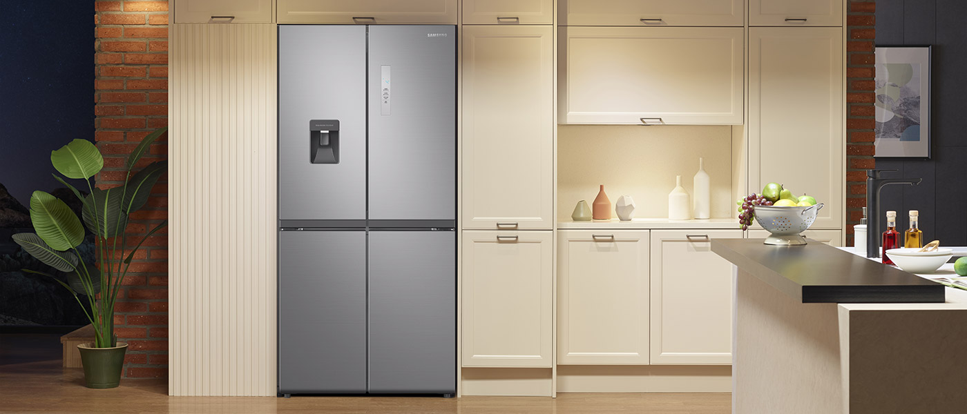 Elegancki design lodówki Multidoor Samsung RF48A401EM9 Elegancki design lodówki Multidoor Samsung RF48A401EM9