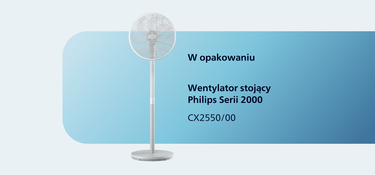W opakowaniu wentylator CX2550/00 W opakowaniu wentylator CX2550/00