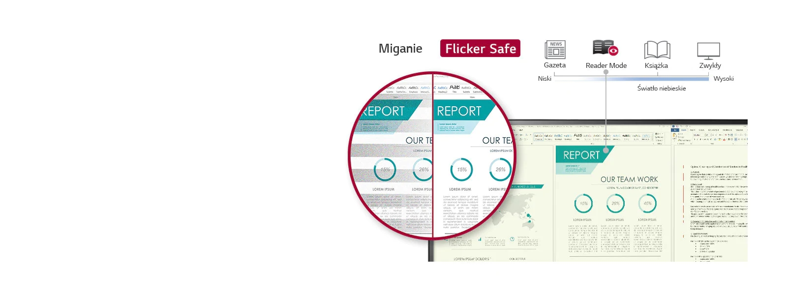 Flicker Safe i Reader Mode