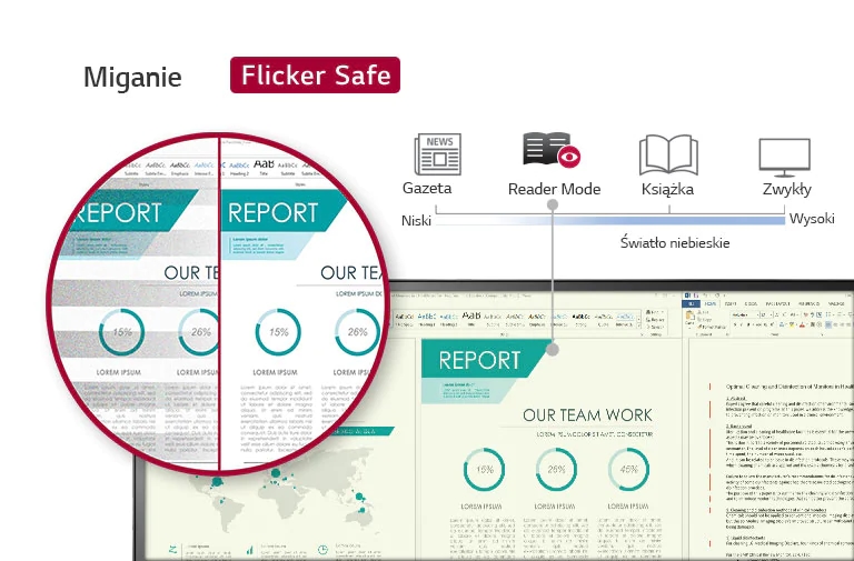 Flicker Safe i Reader Mode