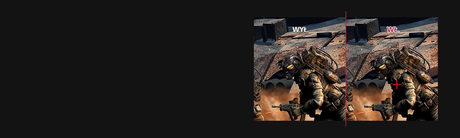 Crosshair: WYŁ. VS WŁ.