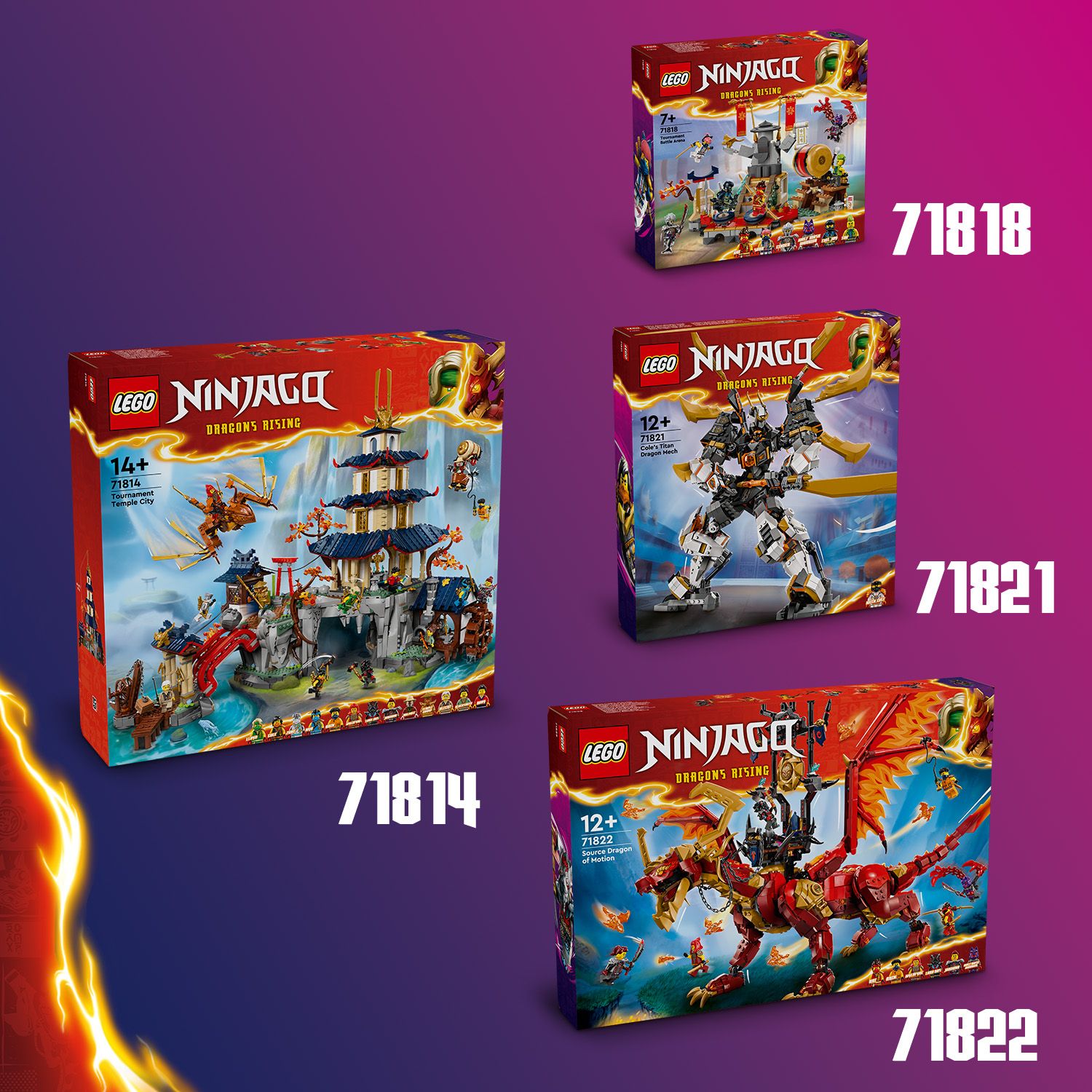Więcej zestawów do kolekcji LEGO® NINJAGO®