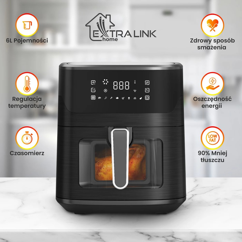EXTRALINK HOME AIR FRYER 6.5L EU SJ-650