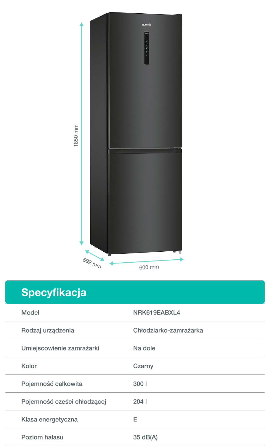 Image: Gorenje fridge NRK619EABXL4 Gorenje fridge NRK619EABXL4