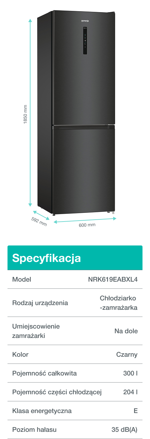 Image: Gorenje fridge NRK619EABXL4 Gorenje fridge NRK619EABXL4