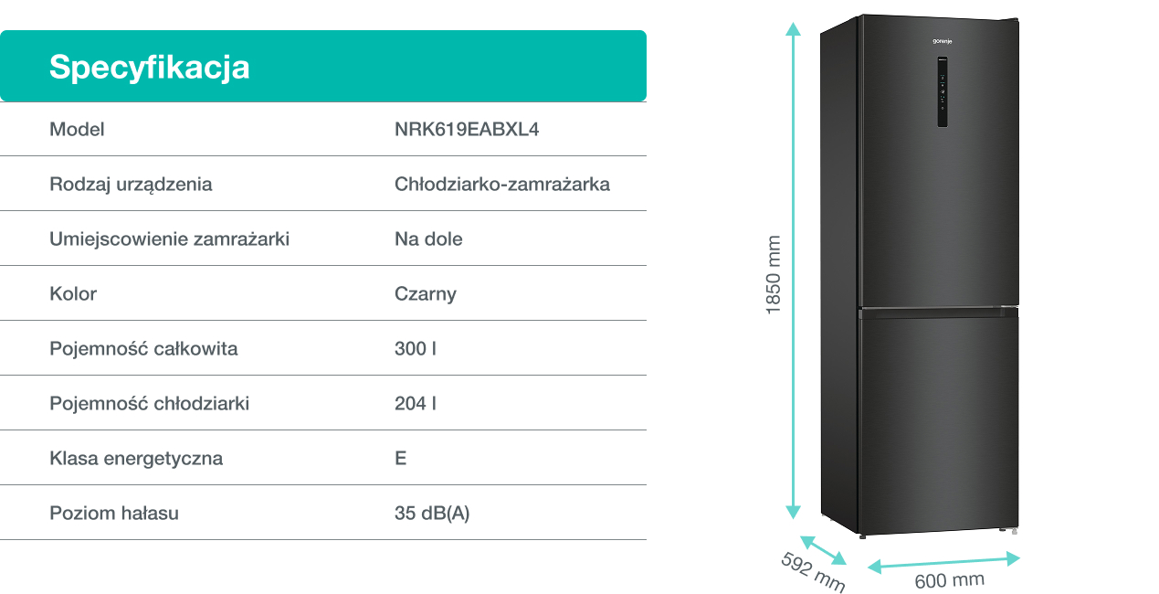 Image: Gorenje fridge NRK619EABXL4 Gorenje fridge NRK619EABXL4