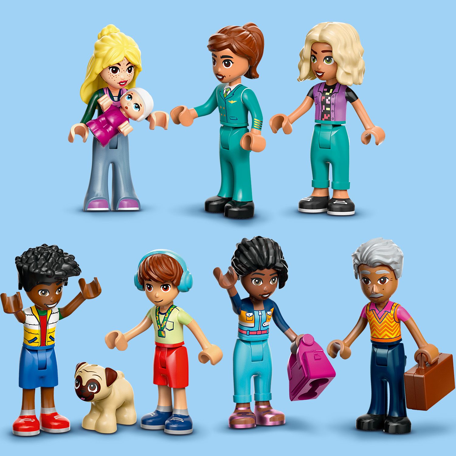 Osiem postaci LEGO® Friends