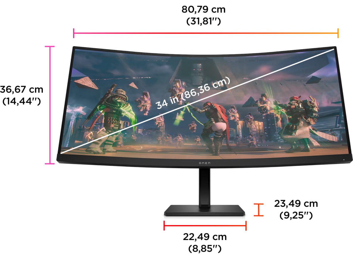 Image: HP MONITOR GAMINGOWY OMEN 34c HP MONITOR GAMINGOWY OMEN 34c