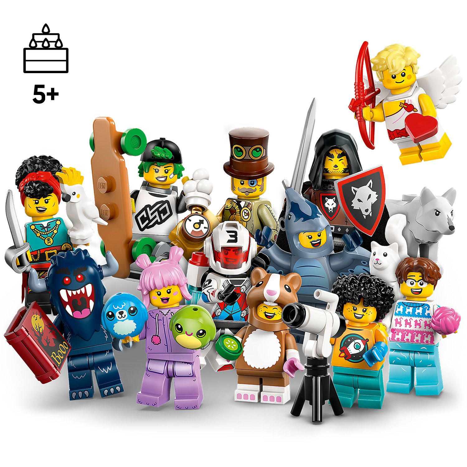 12 minifigurek LEGO® do zebrania