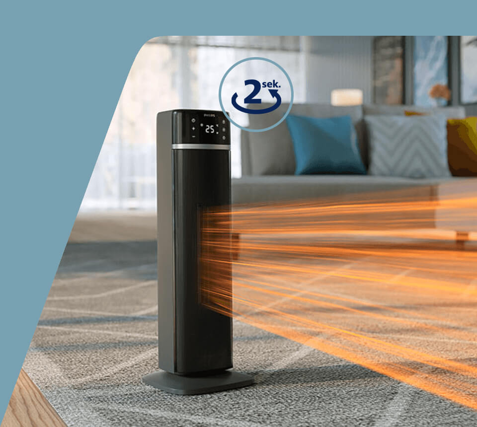 Ceramiczny grzejnik wykonany w technologii PTC nagrzewa się w zaledwie 2 sekundy Ceramiczny grzejnik wykonany w technologii PTC nagrzewa się w zaledwie 2 sekundy