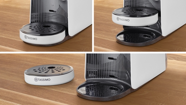 Ten ekspres TASSIMO pomieści każdą filiżankę i kubek