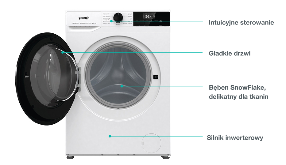 Image: GORENJE LAUNDRY WD2A854ADS-PL GORENJE LAUNDRY WD2A854ADS-PL