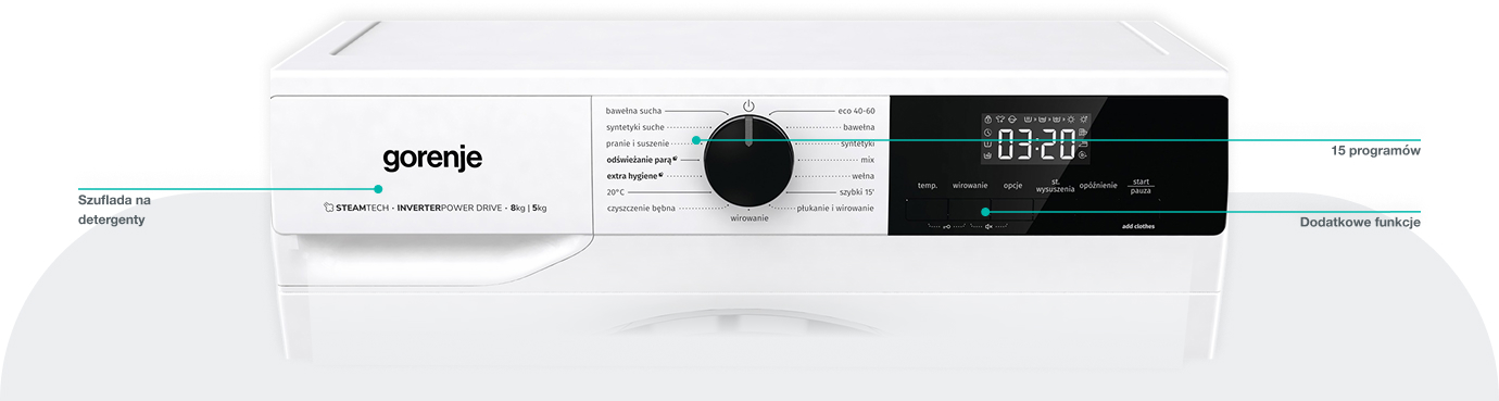 Image: GORENJE LAUNDRY WD2A854ADS-PL GORENJE LAUNDRY WD2A854ADS-PL