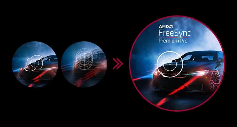 Technologia AMD FreeSync™ Premium Pro redukuje rozrywanie i zacinanie ekranu.