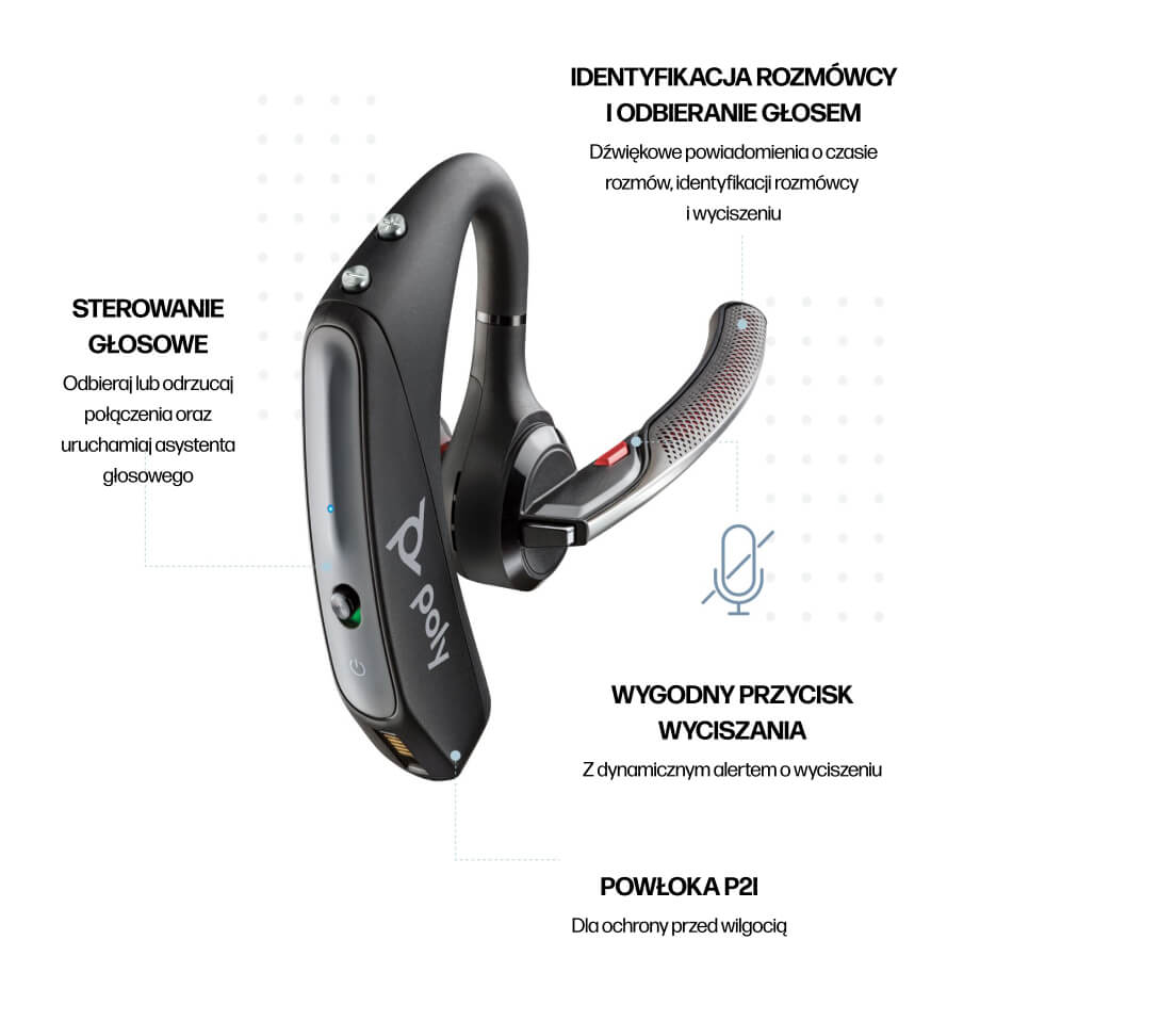 HP headphones Poly Voyager 5200