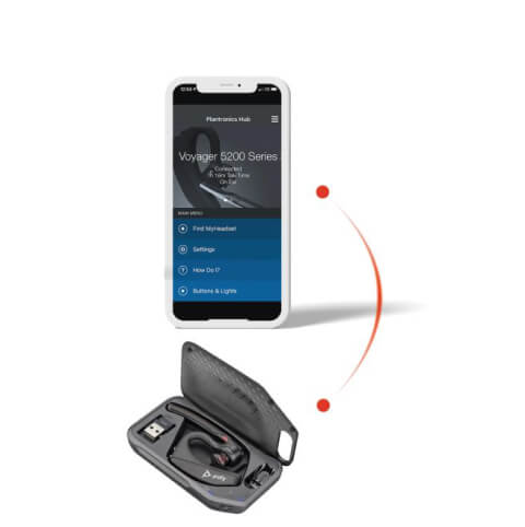 HP headphones Poly Voyager 5200