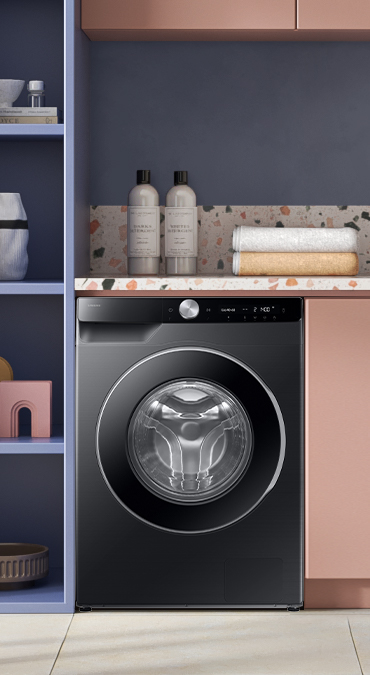 Samsung Bespoke AI WW90DG6U25LBU4 z bębnem o pojemności 9 kg Samsung Bespoke AI WW90DG6U25LBU4 z bębnem o pojemności 9 kg