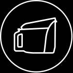 Pojemnik na kurz: 1,5 l Bezworkowa konstrukcja dla higienicznego użytkowania. Pojemnik na kurz: 1,5 l Bezworkowa konstrukcja dla higienicznego użytkowania.