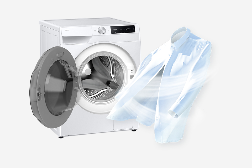 Usuń nieprzyjemne zapachy z ubrań aktywując funkcję Air Wash w pralko-suszarce wd90dg6b85beu4 Usuń nieprzyjemne zapachy z ubrań aktywując funkcję Air Wash w pralko-suszarce wd90dg6b85beu4