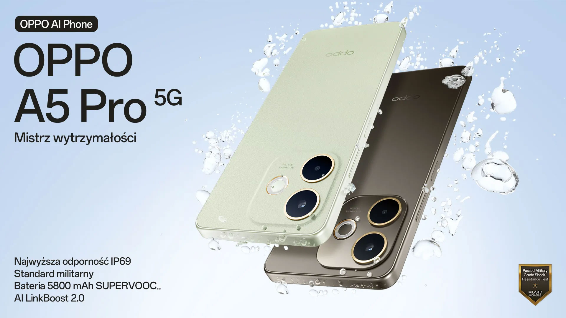 OPPO A5 Pro 5G. Mistrz wytrzymałości.