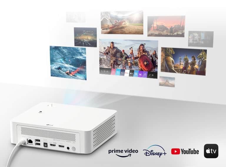 Projektor LG CineBeam do oglądania różnego rodzaju treści