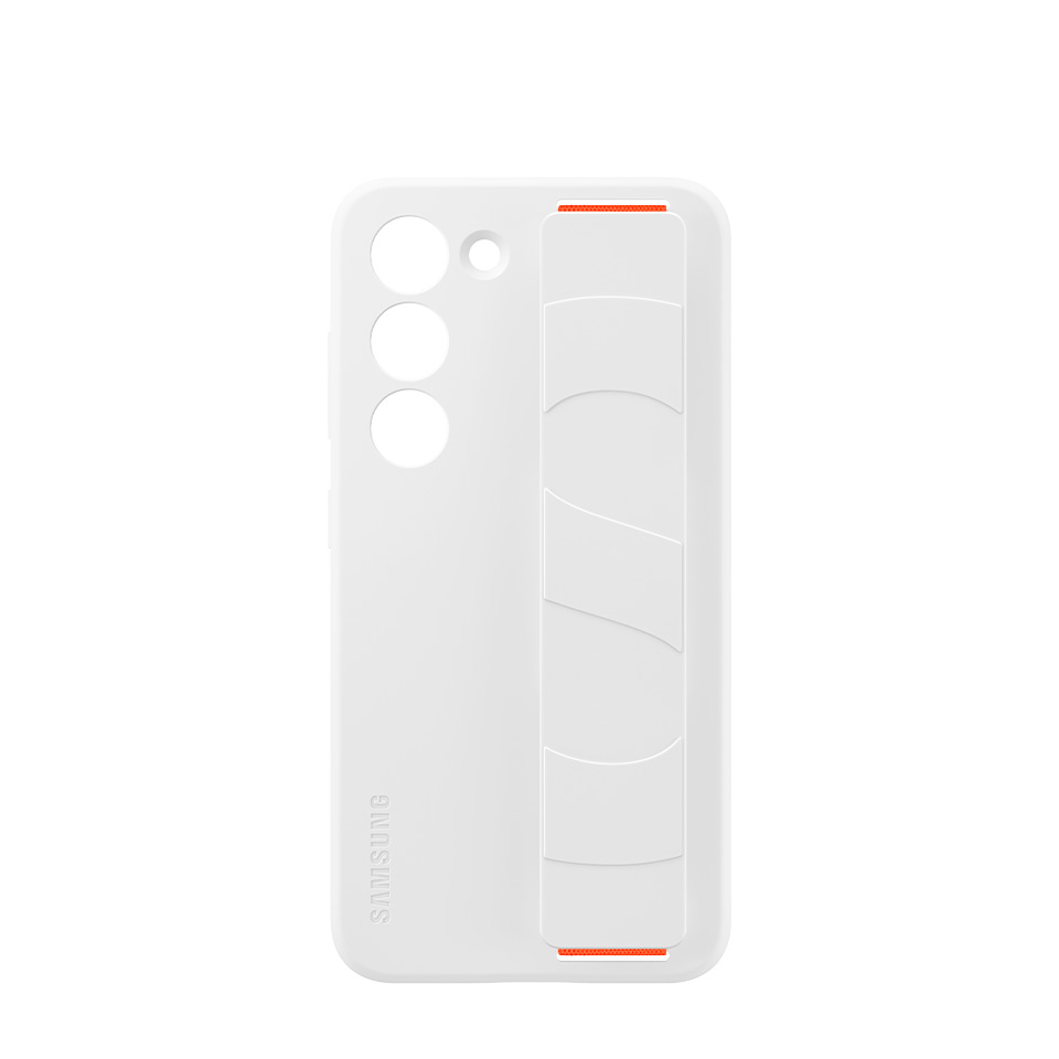 Białe etui Silicone Grip Case na smartfon Galaxy S23 Białe etui Silicone Grip Case na smartfon Galaxy S23