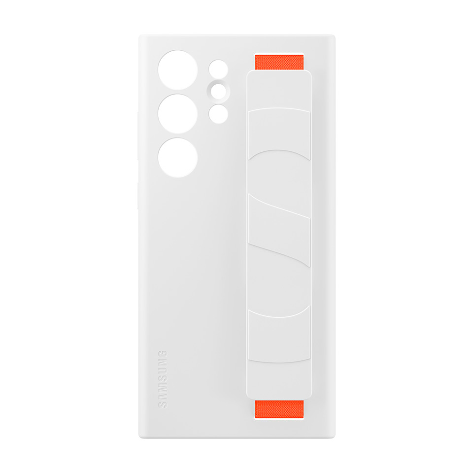 Białe etui Silicone Grip Case na smartfon Galaxy S23 Ultra Białe etui Silicone Grip Case na smartfon Galaxy S23 Ultra