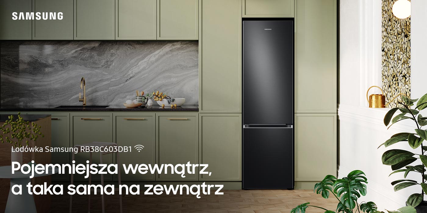 Lodówka Samsung RB38C603DB1 w kolorze grafitowej stali Lodówka Samsung RB38C603DB1 w kolorze grafitowej stali