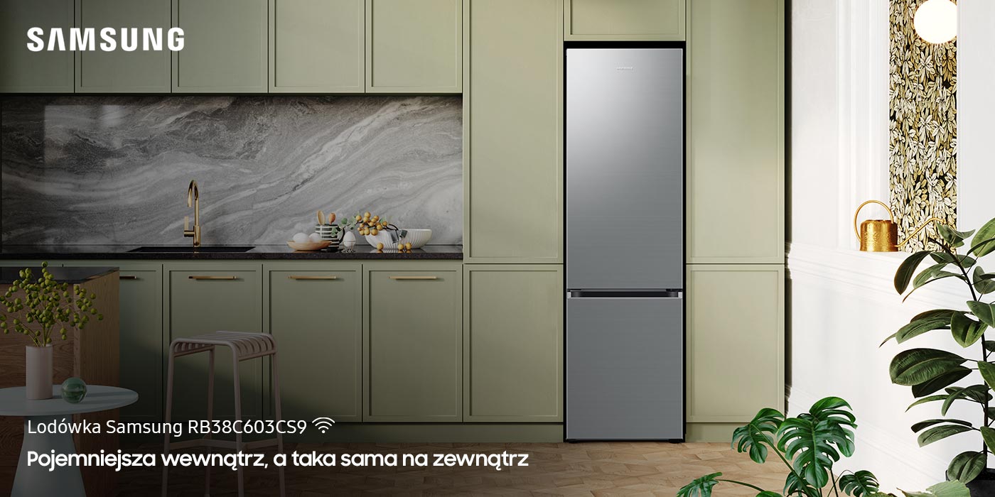 phps3rizn kv rb38c603cs9 1400 Lodówka Samsung RB38C603CS9 z serii Grand+