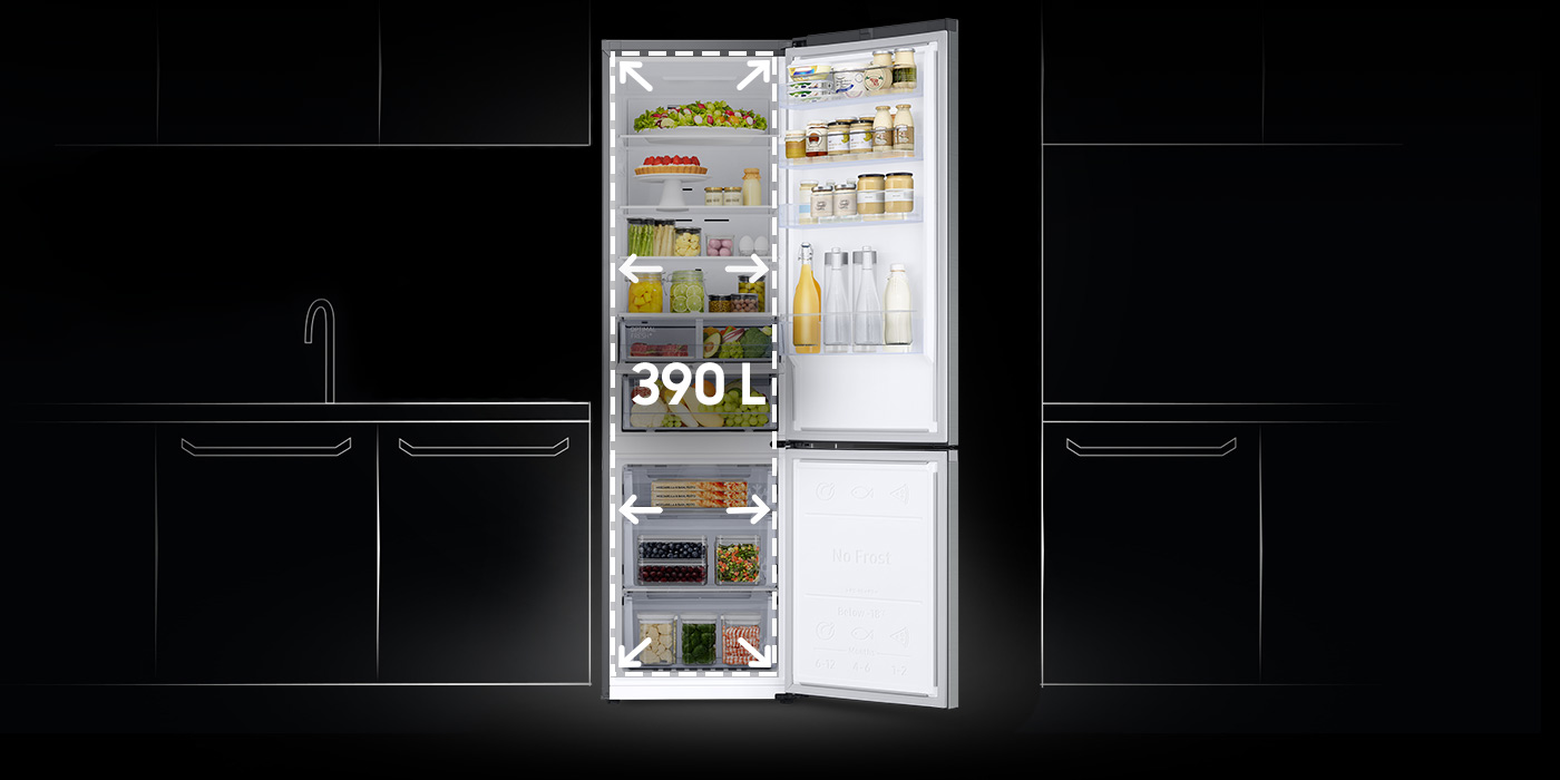Lodówka Samsung RB38C603CS9 z technologią SpaceMax™ Lodówka Samsung RB38C603CS9 z technologią SpaceMax™