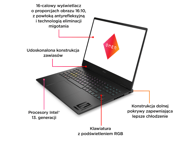Image: HP Laptop gamingowy Omen Transcend 16 HP Laptop gamingowy Omen Transcend 16