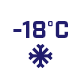 Temperatura zamrażarki -18°C