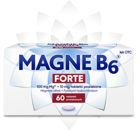 Magne B6 Forte jest dostępny w opakowaniu 60 tabletek Magne B6 Forte jest dostępny w opakowaniu 60 tabletek