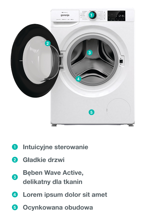Image: GORENJE LAUNDRY WPNEI84A1SWIFI-PL GORENJE LAUNDRY WPNEI84A1SWIFI-PL