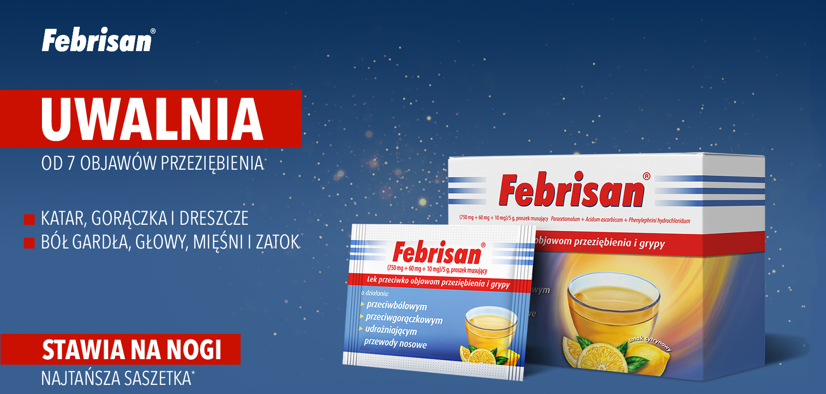 Febrisan uwalnia od 7 objawów przeziębienia Febrisan uwalnia od 7 objawów przeziębienia