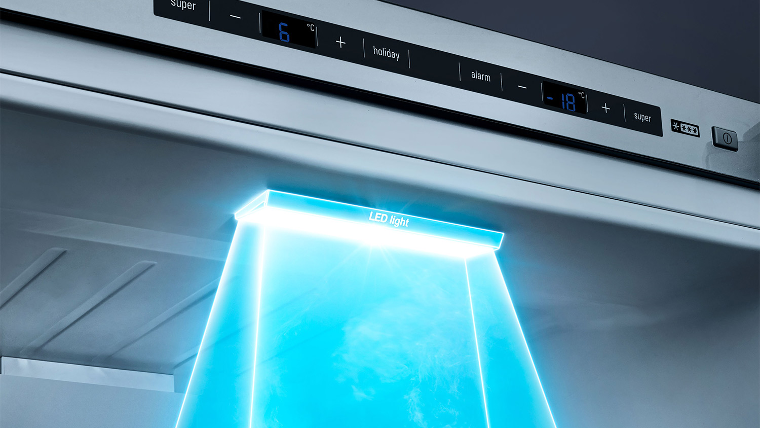 Oświetlenie LED: trwałe i nieoślepiające światło rozświetli wnętrze Twojej lodówki