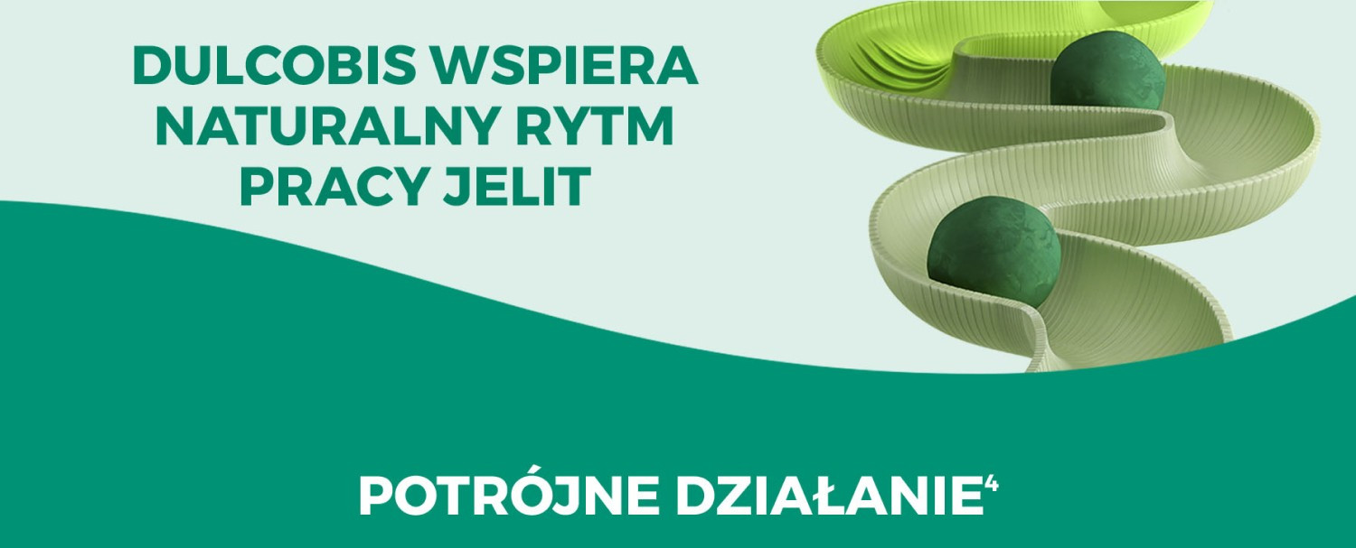 Lek Dulcobis wspiera pracę jelit ułatwiając wypróżnianie Lek Dulcobis wspiera pracę jelit ułatwiając wypróżnianie