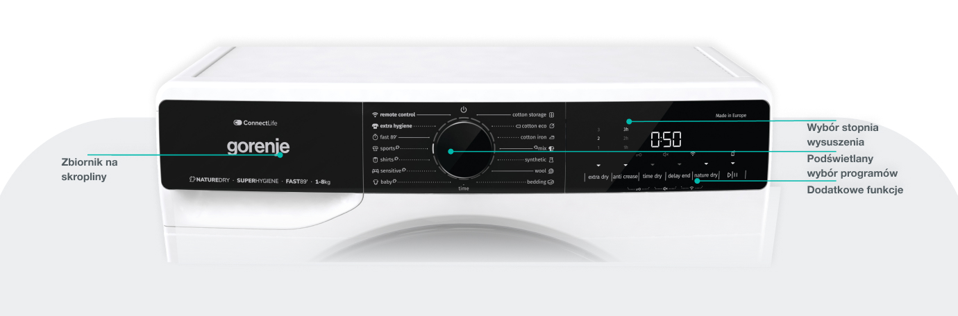 Image: Gorenje washing machine WPNA84A2TSWIFI-PL Gorenje washing machine WPNA84A2TSWIFI-PL