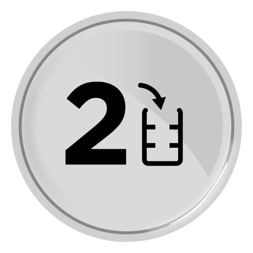 200 ml = 2 procesy odkamieniania