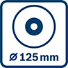 Średnica tarcz 125 mm